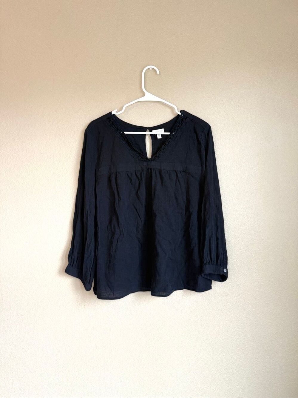 Garnet Hill 100% Organic Cotton Blouse